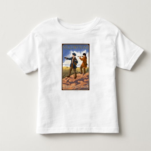 Lewis und Clark - Yellowstone Nationalpark Kleinkind T-shirt (Vorderseite)