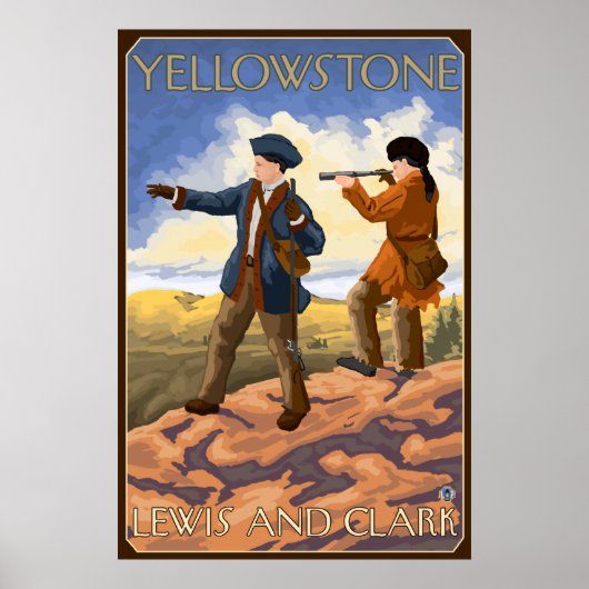 Lewis und Clark - Yellowstone Nationalpark Poster (Vorne)