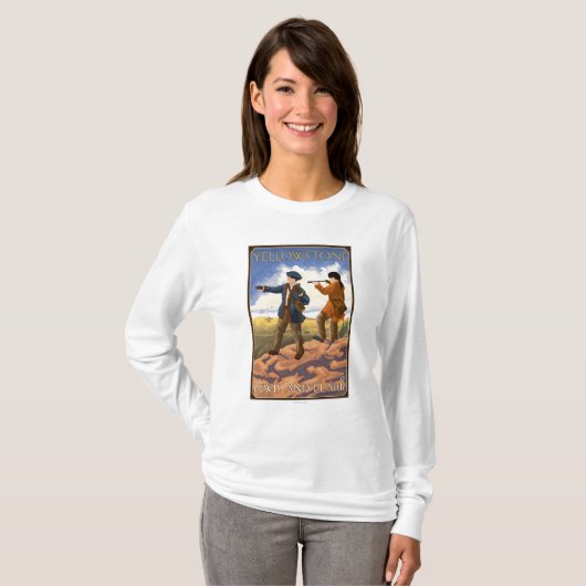Lewis und Clark - Yellowstone Nationalpark T-Shirt (Vorne ganz)