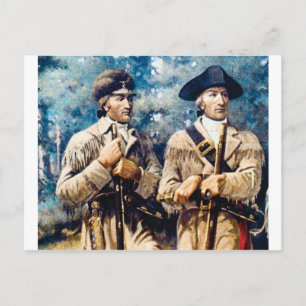 Lewis und Clark zusammen Postkarte