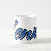 Lewis Vorname Name blue Tasse Kaffeetasse (Mittel)