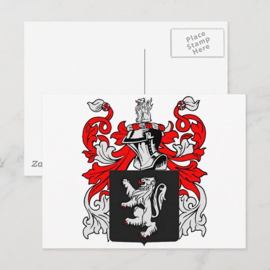 Lewis-Wappen Postkarte (Vorne/Hinten)