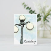 Lewisburg, PA Historic Lamp Post Postcard Postkarte (Stehend Vorderseite)