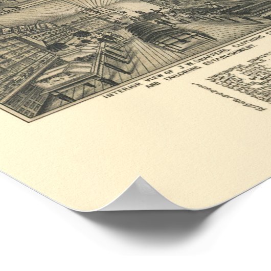 Lewisburg, PA Panoramic Map - 1884 Poster (Ecke)