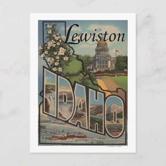 Lewiston, Idaho - Große Briefszenen Postkarte (Vorderseite)