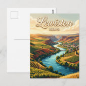 Lewiston Idaho Postkarte (Vorne/Hinten)
