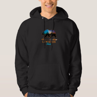 Lewiston Idaho Usa Black Bar Wandern Camping Souve Hoodie