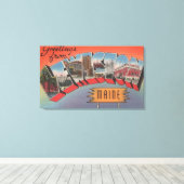 Lewiston, Maine - Große Briefszenen Leinwanddruck (Insitu (Holzboden))