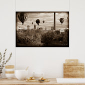 Lewiston Maine Hot Air Balloons Poster (Küche)