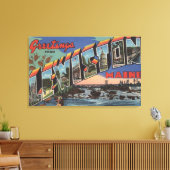 Lewiston, Maine (River Scene) Leinwanddruck (Insitu (Wohnzimmer))