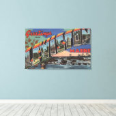 Lewiston, Maine (River Scene) Leinwanddruck (Insitu (Holzboden))