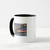 Lewiston, Maine (River Scene) Tasse (Vorderseite Links)