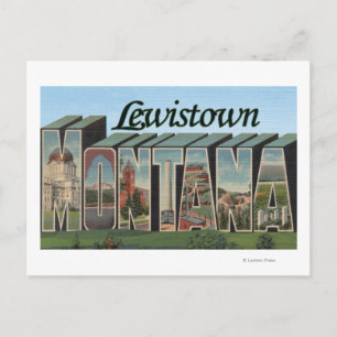 Lewiston, Montana Postkarte