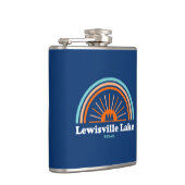 Lewisville Lake Texas Rainbow Flachmann (Rechts)