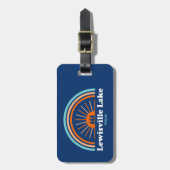 Lewisville Lake Texas Rainbow Gepäckanhänger (Vorderseite vertikal)