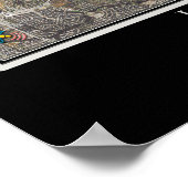 Lewisville Lake Texas Satellite Poster Karte (Ecke)