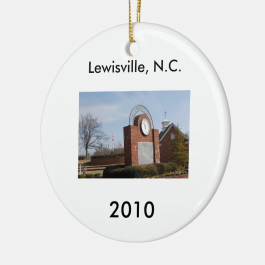 Lewisville, N.C. Keramik Ornament (Links)