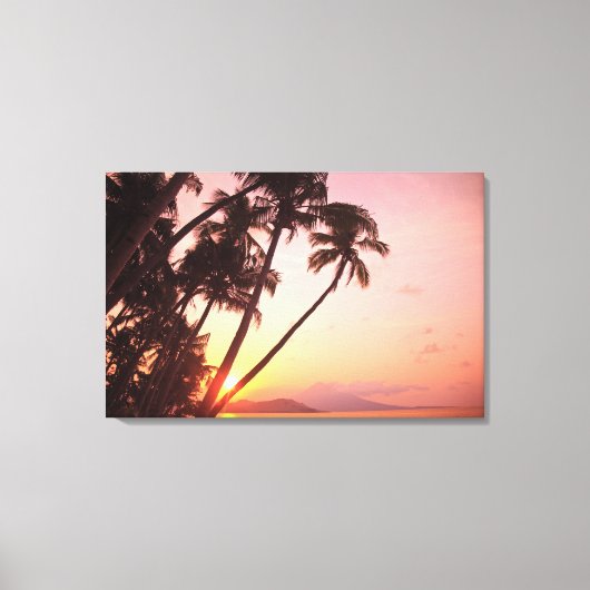 Lewolin Village, Illi Api Island, Selat Boleng Leinwanddruck (Vorderseite)