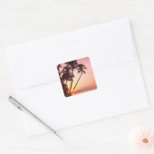 Lewolin Village, Illi Api Island, Selat Boleng Quadratischer Aufkleber (Umschlag)