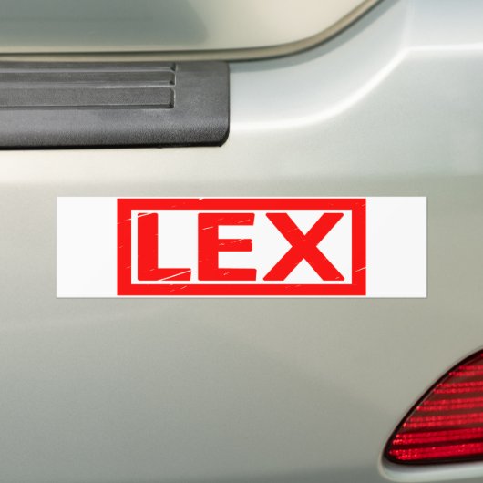 Lex Briefmarke Autoaufkleber (Auf Auto)