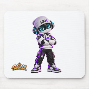 Lex Cool Futuristischer AI-Roboter-Gaming-Mauspad Mousepad