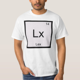 Lex Name Chemie Element Periodensystem T-Shirt