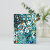 LEXA - ABSTRAKT POSTKARTE (Stehend Vorderseite)