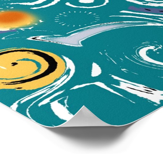 LEXA - Abstraktes Poster (Ecke)