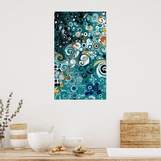 LEXA - Abstraktes Poster (Küche)