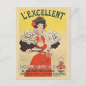 L'Excellent France Vintag 1895 Poster Postkarte (Vorderseite)