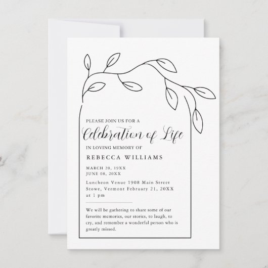 Lexebrastreifen-Bogenfeier Einladung (Vorderseite)