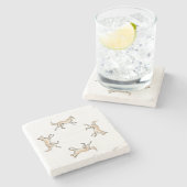 Lexi Trot Steinuntersetzer (Seitenansicht)