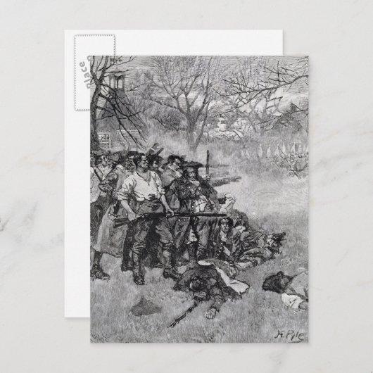 Lexington Green Postkarte (Vorne/Hinten)