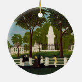 Lexington-Kampf-Monument, c.1830 Keramik Ornament (Hinten)