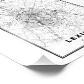 Lexington Karte Fotodruck (Ecke)