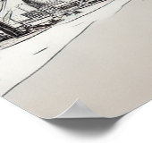 Lexington Kentucky Comic Stil Poster (Ecke)