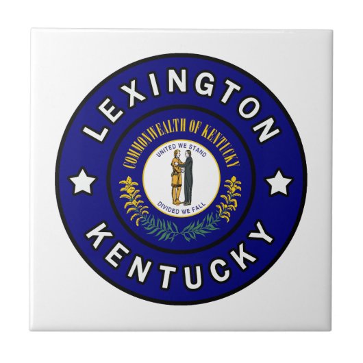 Lexington Kentucky Fliese (Vorderseite)
