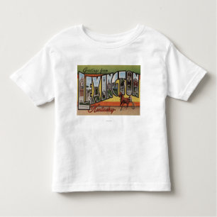 Lexington, Kentucky - große Buchstabe-Szenen Kleinkind T-shirt