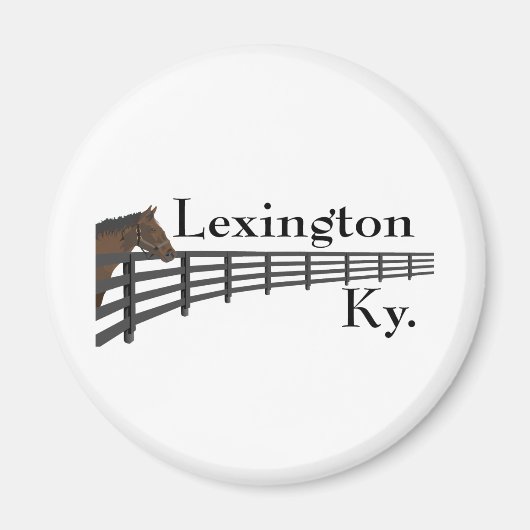 Lexington Kentucky Horse and Fence Magnet (Vorne)