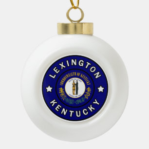 Lexington Kentucky Keramik Kugel-Ornament