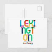 Lexington Kentucky Mid Century, Pop Art, Postkarte (Vorne/Hinten)