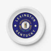 Lexington Kentucky Pappteller (Vorderseite)