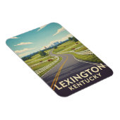 Lexington Kentucky Postcard Magnet (Rechte Seite)