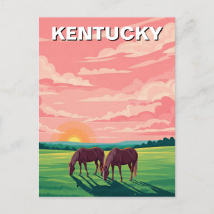 Lexington Kentucky Postcard Pferdefarm Postkarte