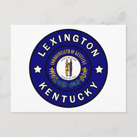 Lexington Kentucky Postkarte (Vorderseite)