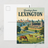 Lexington Kentucky Postkarte (Vorne/Hinten)