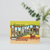 Lexington Kentucky Postkarte (Stehend Vorderseite)