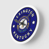 Lexington Kentucky Runde Wanduhr (Winkel)