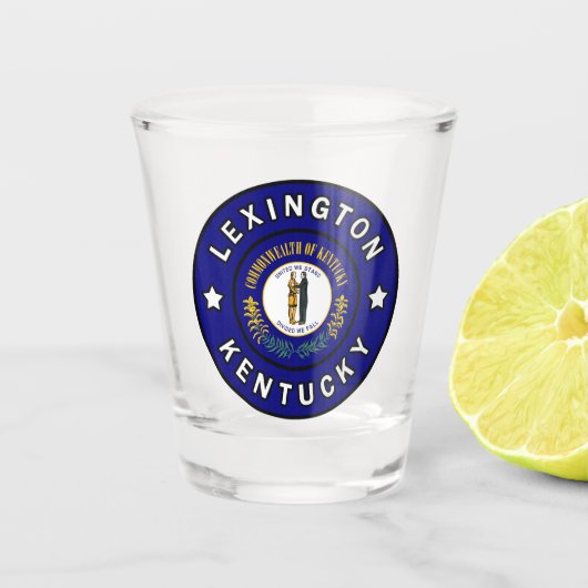Lexington Kentucky Schnapsglas (Vorderseite)
