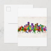 Lexington Kentucky Skyline Einladungspostkarte (Vorne/Hinten)